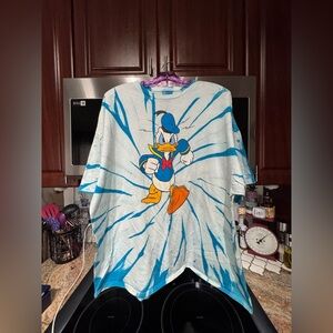 Disney Blue and White Mens Tee with Donald Duck